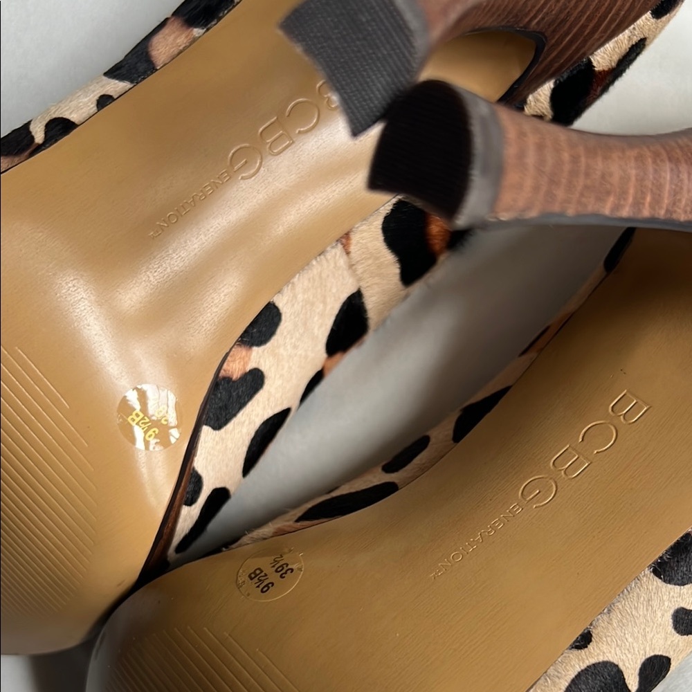 BCBGeneration Leopard Print Dania Calf Hair Pump - Picture 6 of 13